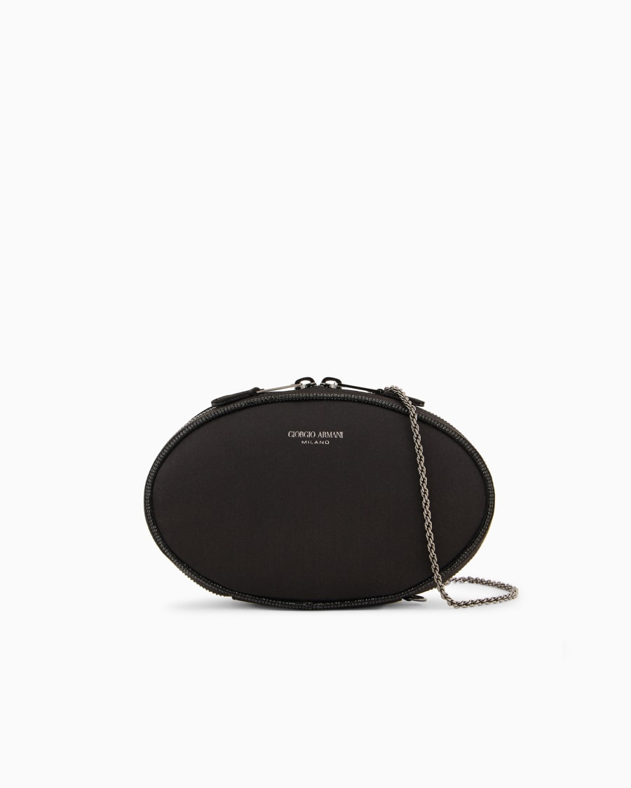 The world of armani CLUTCH TONDA IN RASO