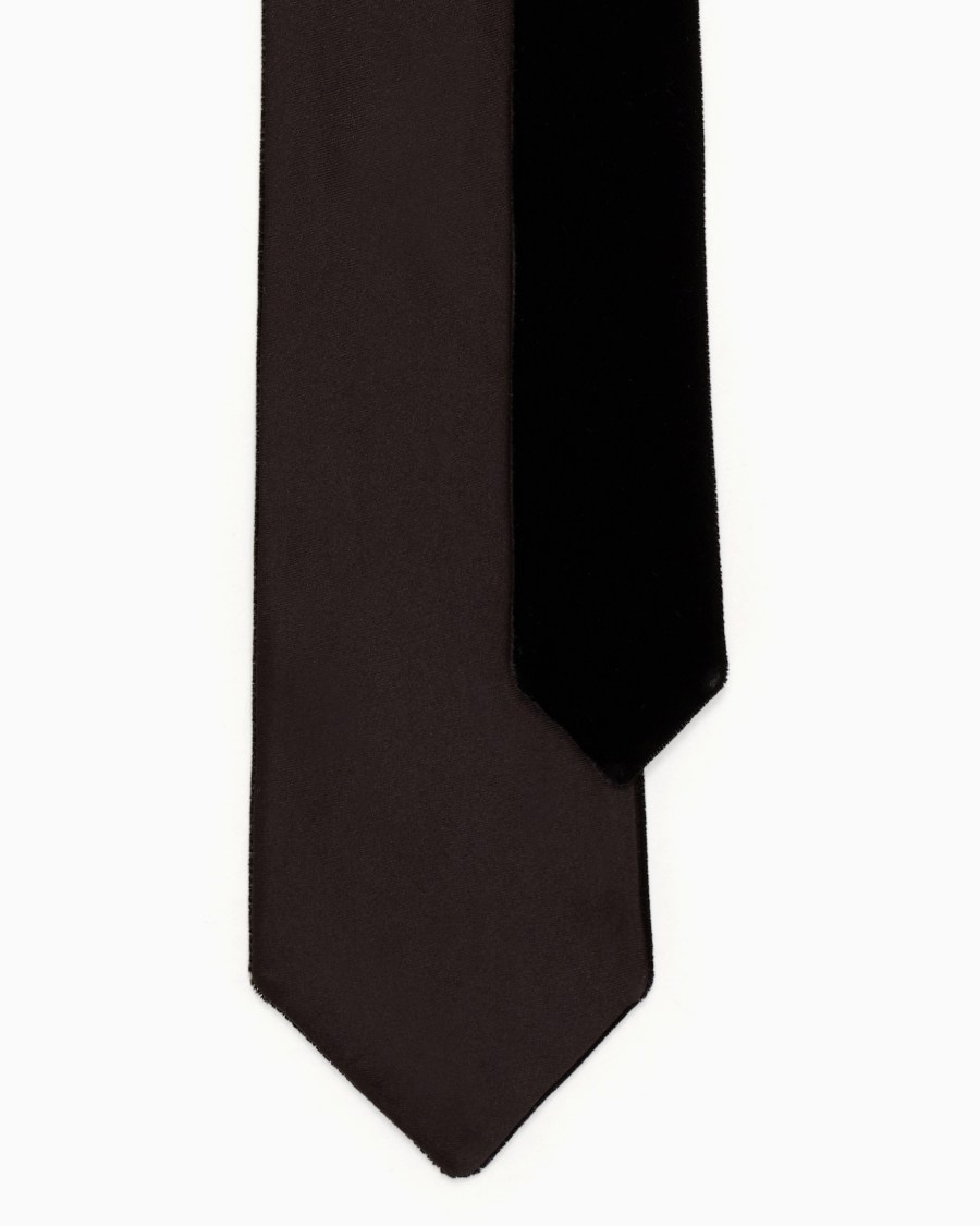 The World Of Armani CRAVATTA IN VELLUTO DI CUPRO