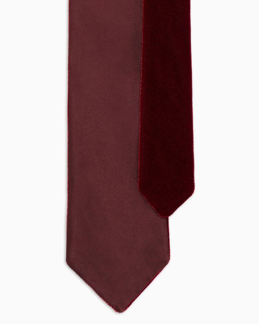 The World Of Armani CRAVATTA IN VELLUTO DI CUPRO