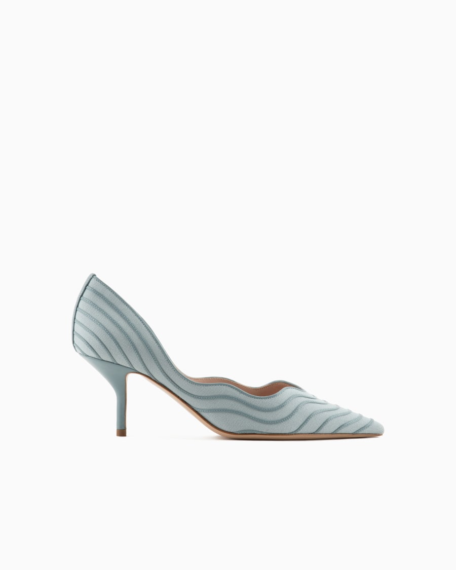 The world of armani DÉCOLLETÉ IN CANVAS E PELLE