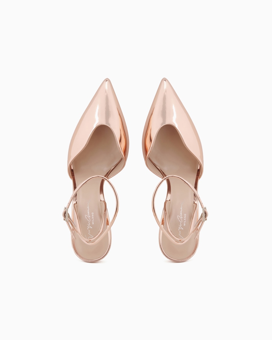 The World Of Armani DÉCOLLETÉ IN PELLE LAMINATA