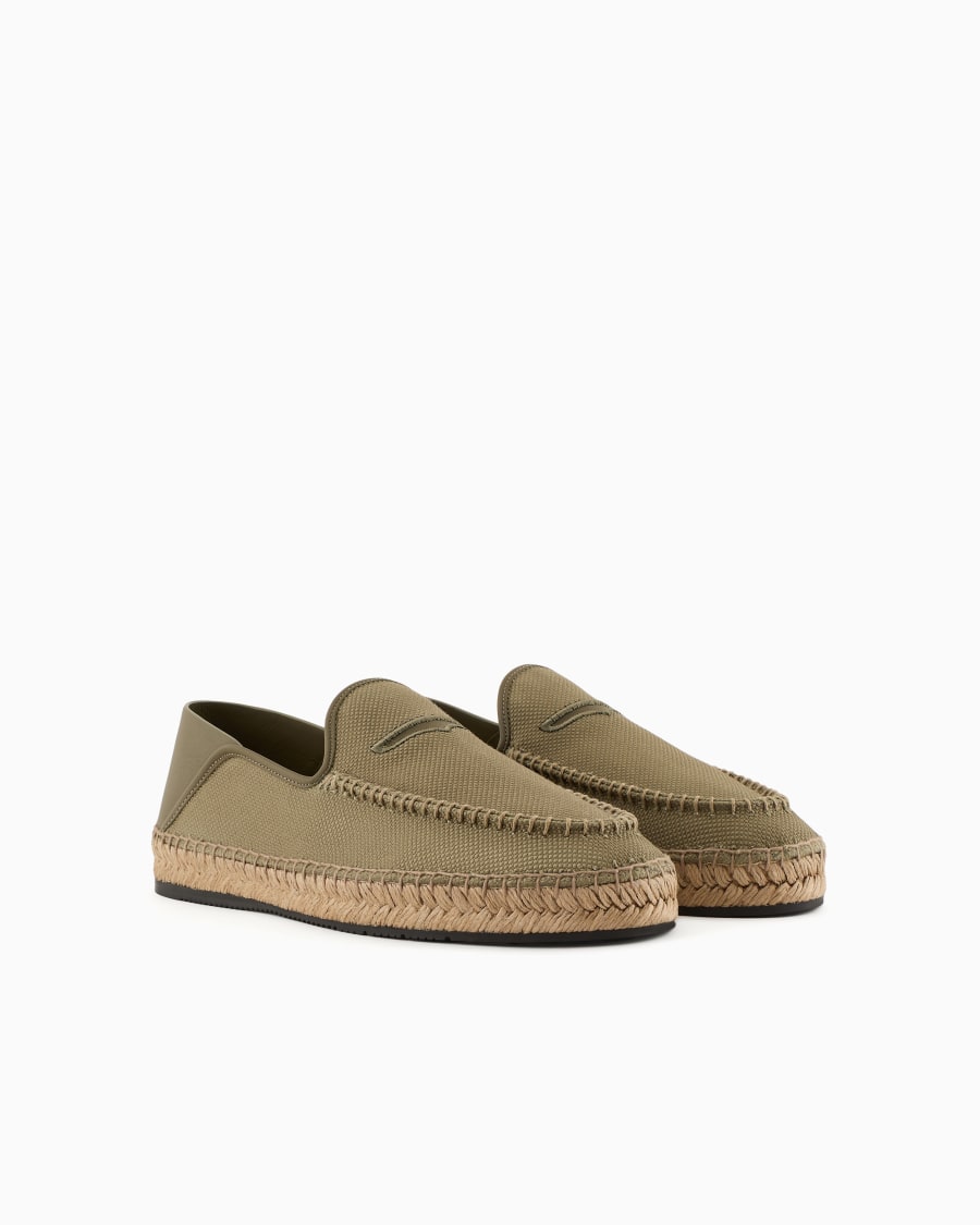The World Of Armani ESPADRILLAS IN CANVAS E PELLE