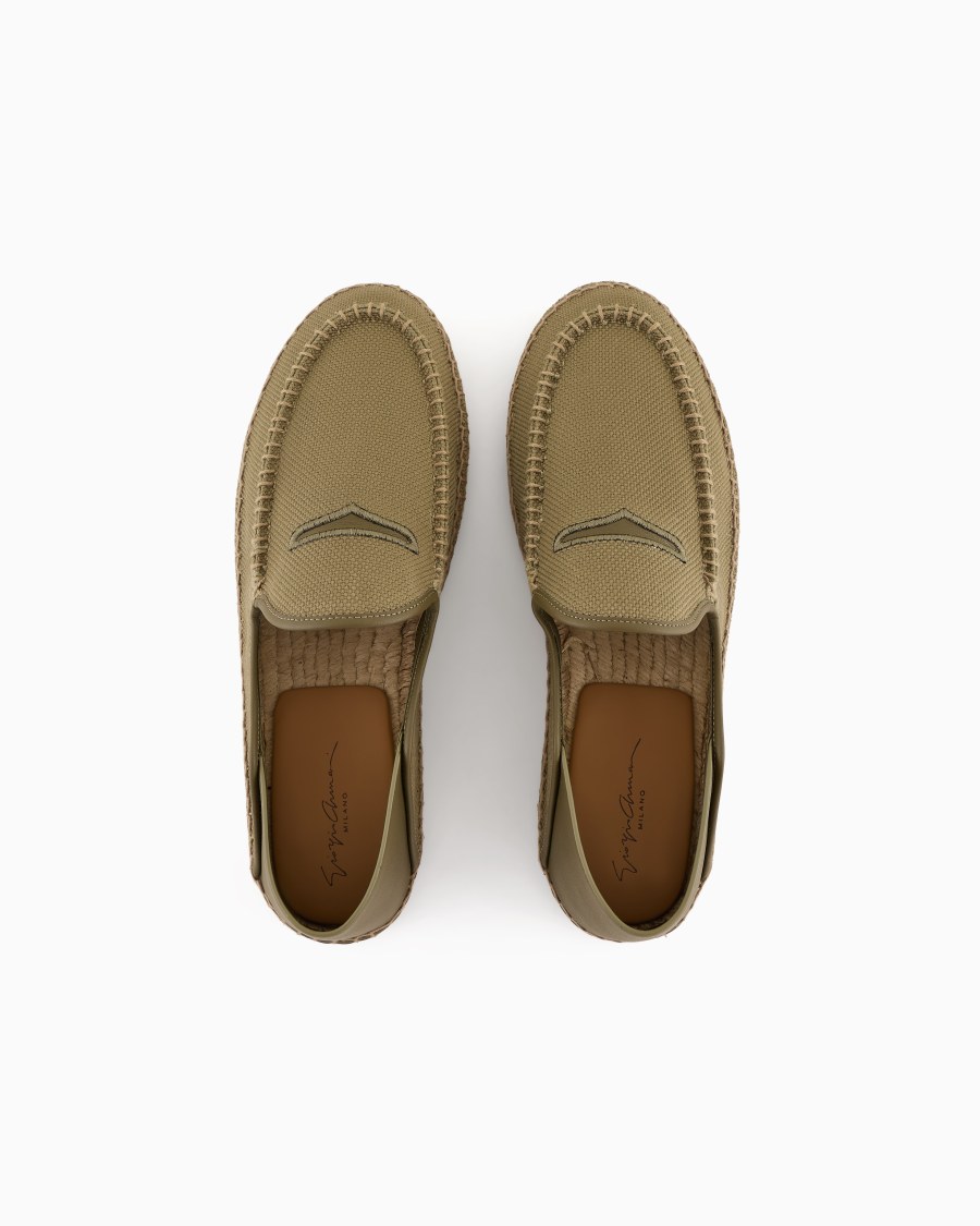 The World Of Armani ESPADRILLAS IN CANVAS E PELLE
