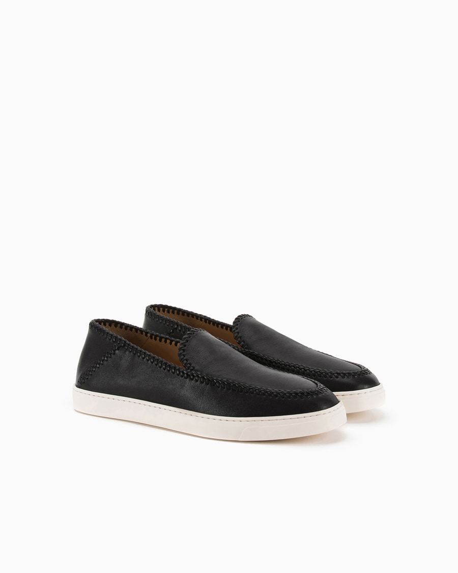 The World Of Armani GALLERIA 3 SLIP-ON IN NAPPA