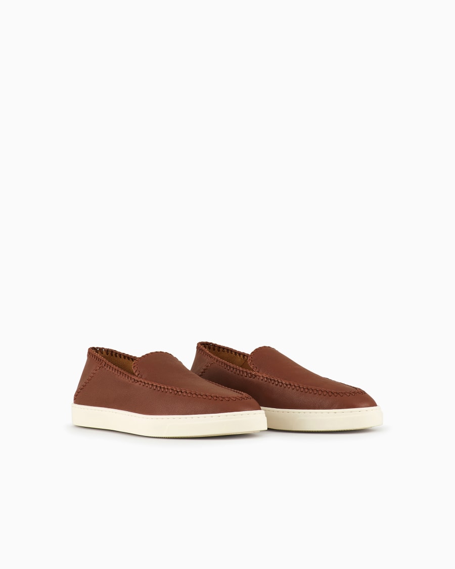 The World Of Armani GALLERIA 3 SLIP-ON IN NAPPA
