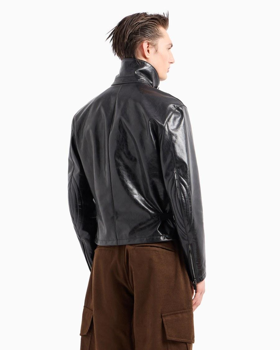 The World Of Armani GIACCA BIKER IN NAPPA