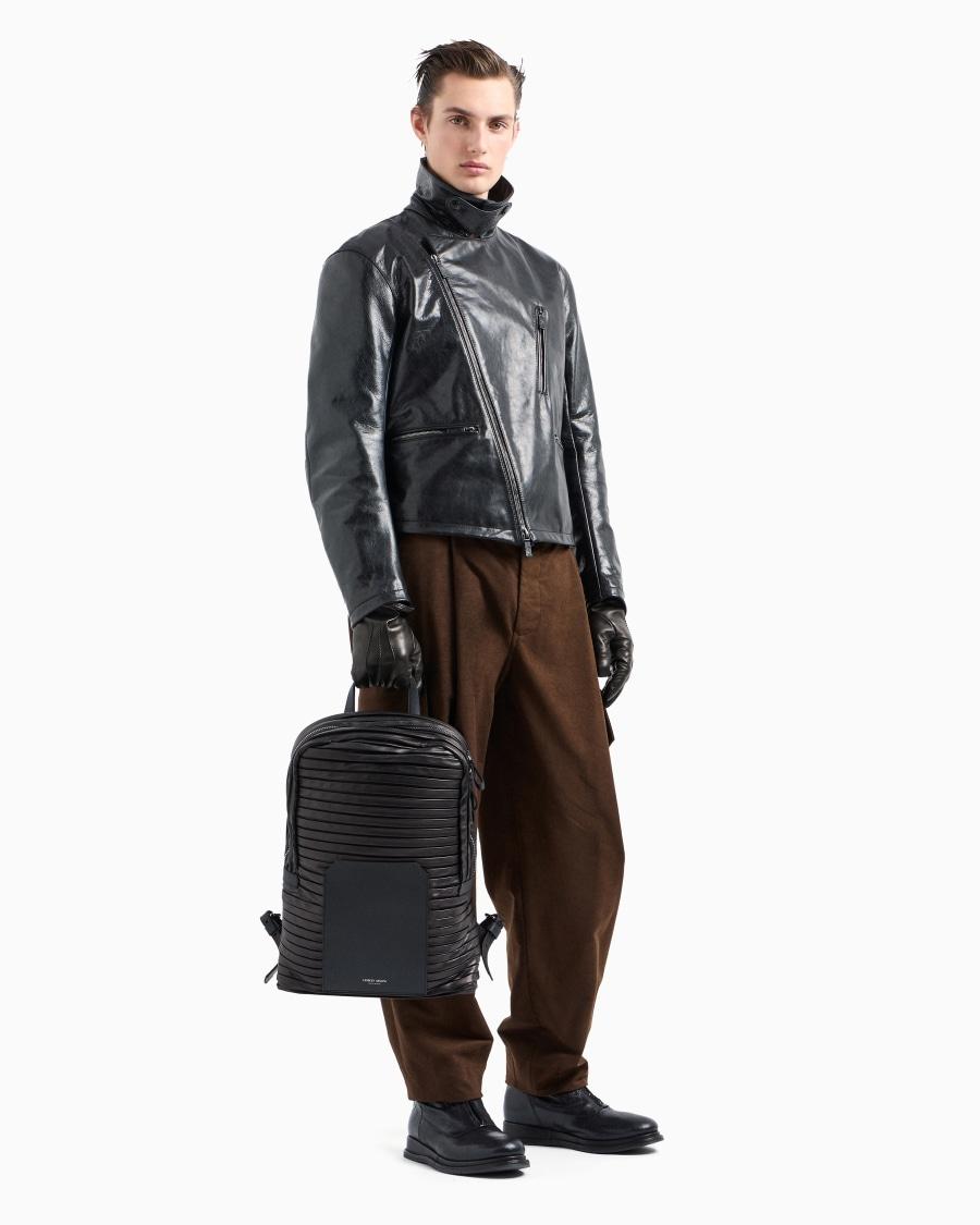 The World Of Armani GIACCA BIKER IN NAPPA