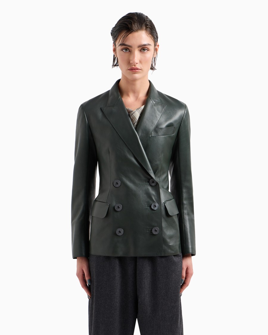 The World Of Armani GIACCA DOPPIOPETTO IN NAPPA