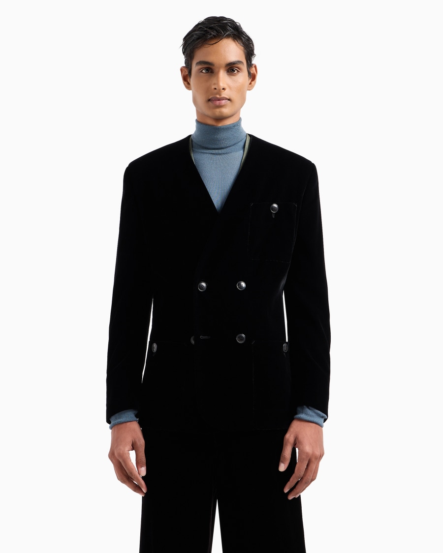 The World Of Armani GIACCA DOPPIOPETTO IN VELLUTO