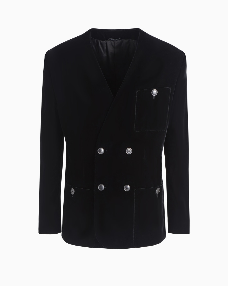 The world of armani GIACCA DOPPIOPETTO IN VELLUTO