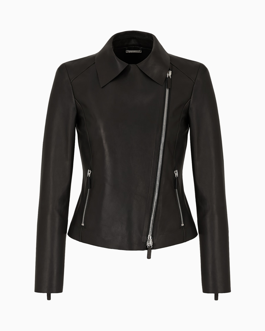 The world of armani GIACCA MODELLO BIKER IN NAPPA