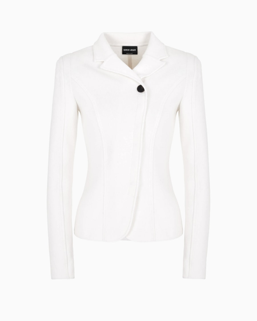 The world of armani GIACCA MONOPETTO IN CASHMERE