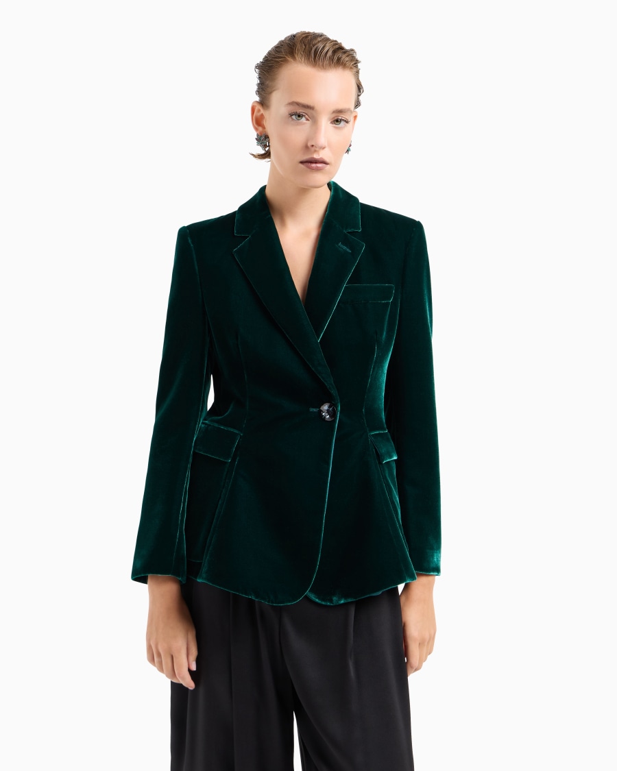 The World Of Armani GIACCA MONOPETTO IN VELLUTO
