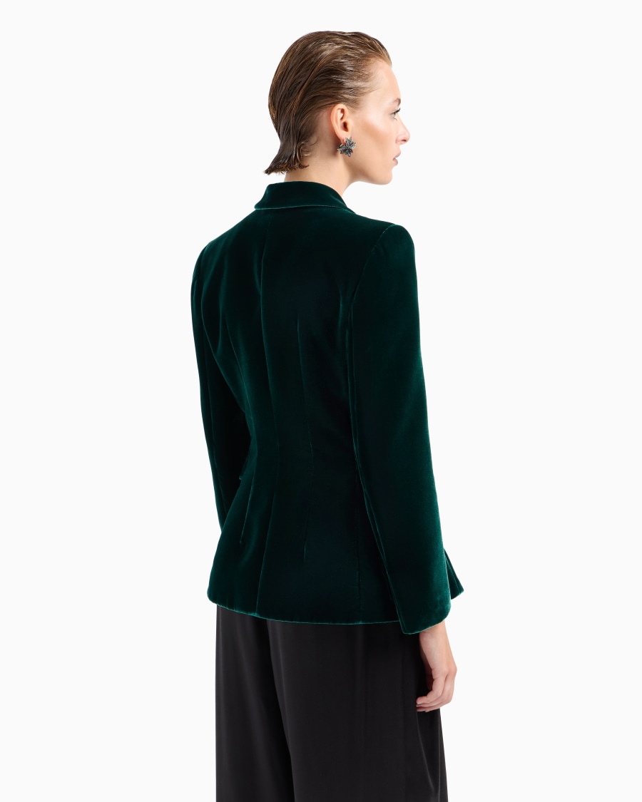 The World Of Armani GIACCA MONOPETTO IN VELLUTO