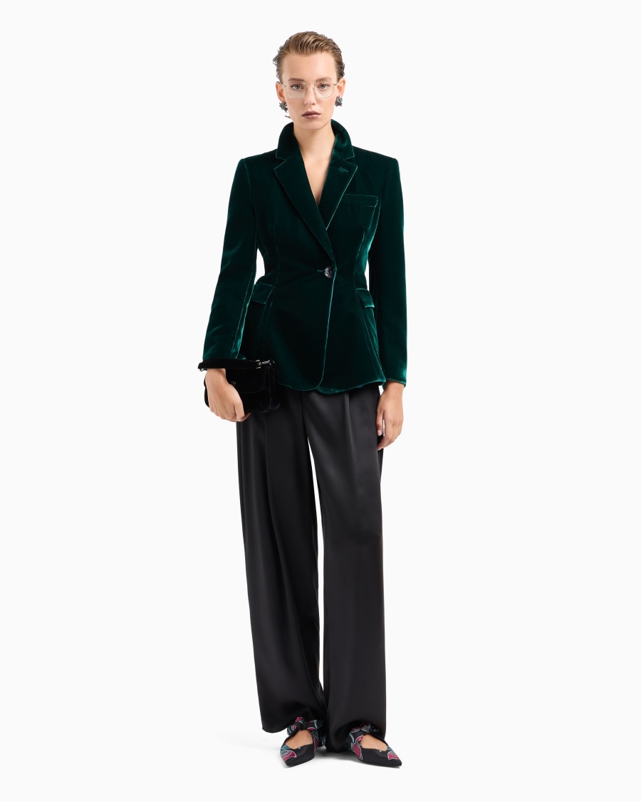 The World Of Armani GIACCA MONOPETTO IN VELLUTO
