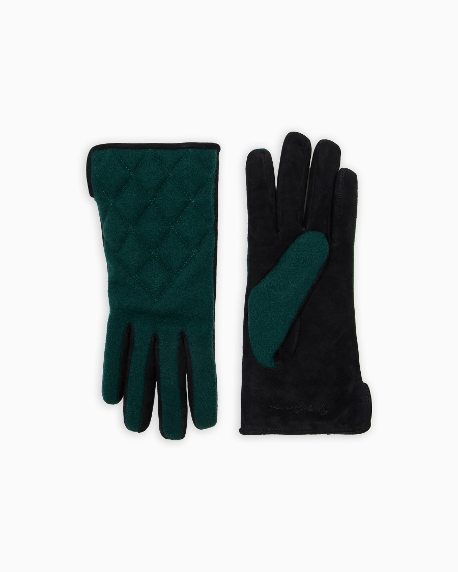 The world of armani GUANTI IN SUEDE E LANA