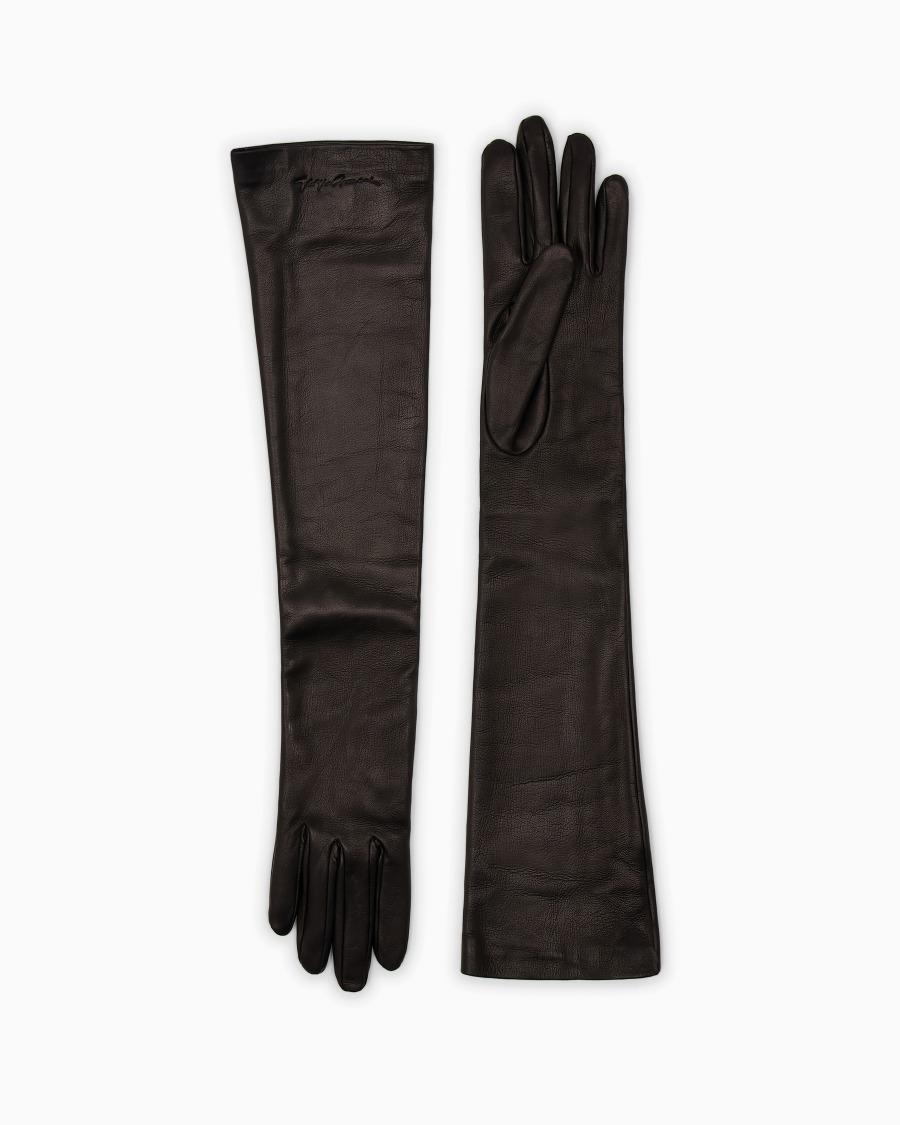 The world of armani GUANTI LUNGHI IN NAPPA