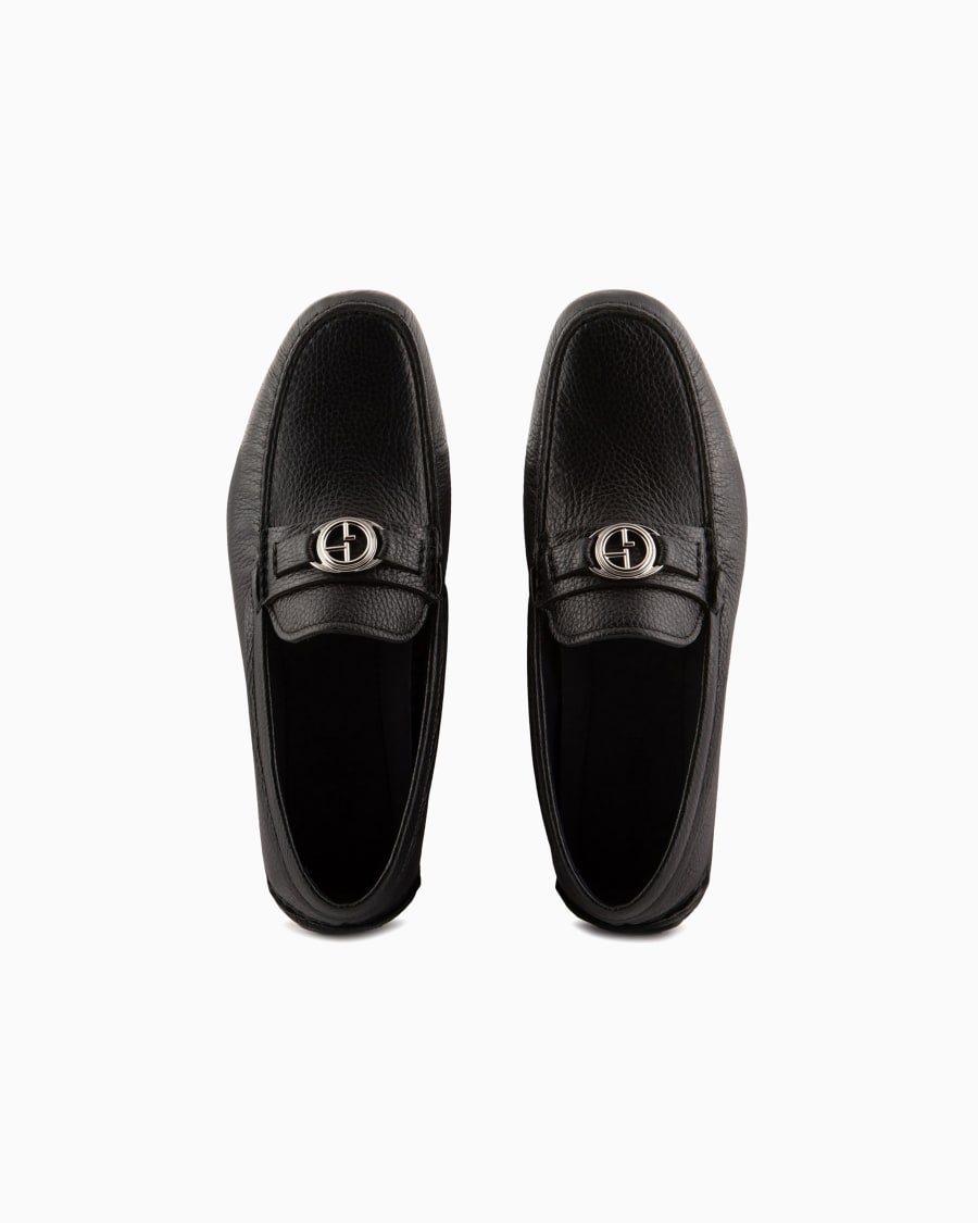 The World Of Armani MOCASSINI IN CERVO CON LOGO