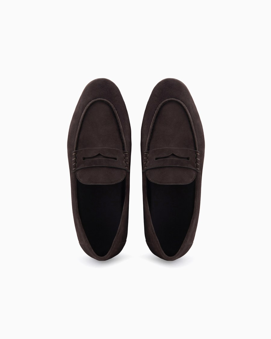 The World Of Armani MOCASSINI IN SUEDE