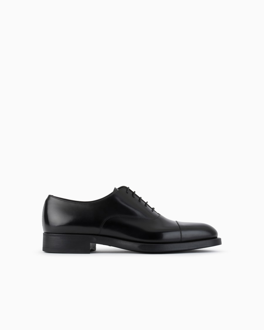 The world of armani OXFORD IN PELLE SFUMATA