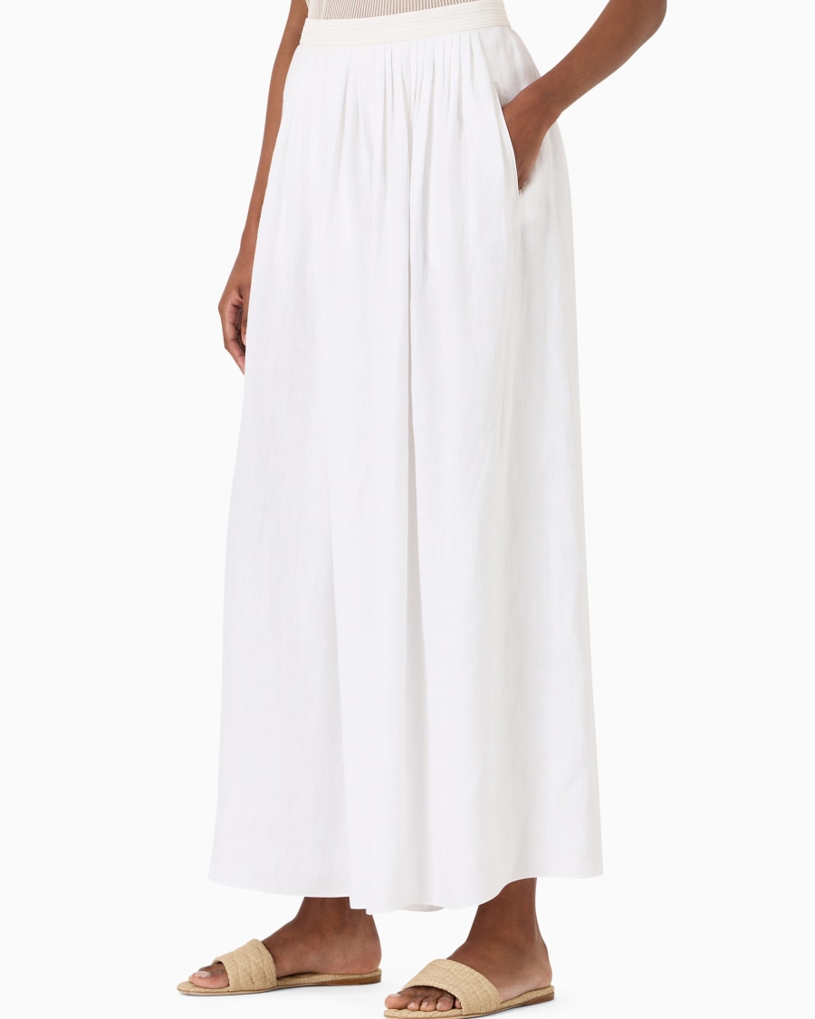 The World Of Armani PANTALONI AMPI IN CANAPA ASV