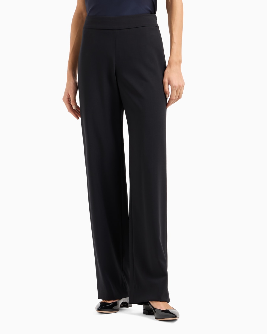 The World Of Armani PANTALONI IN CREPE DI LANA