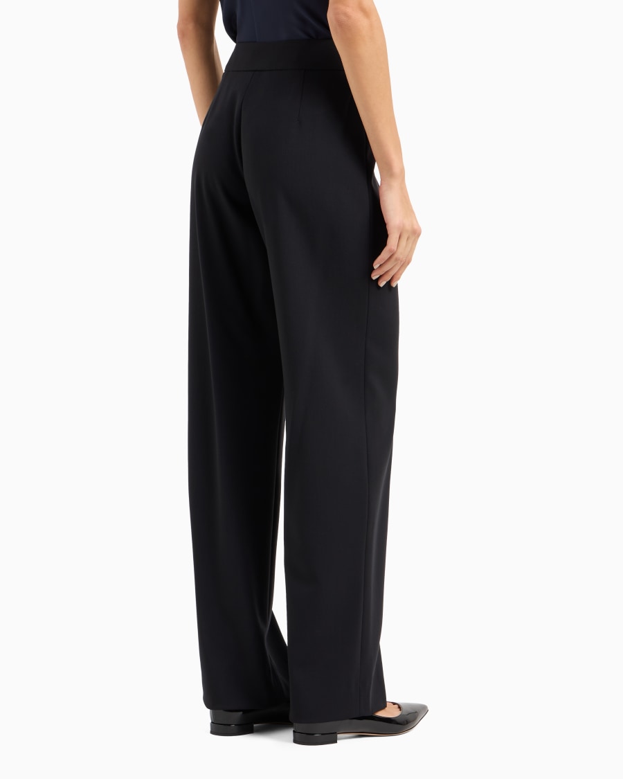 The World Of Armani PANTALONI IN CREPE DI LANA