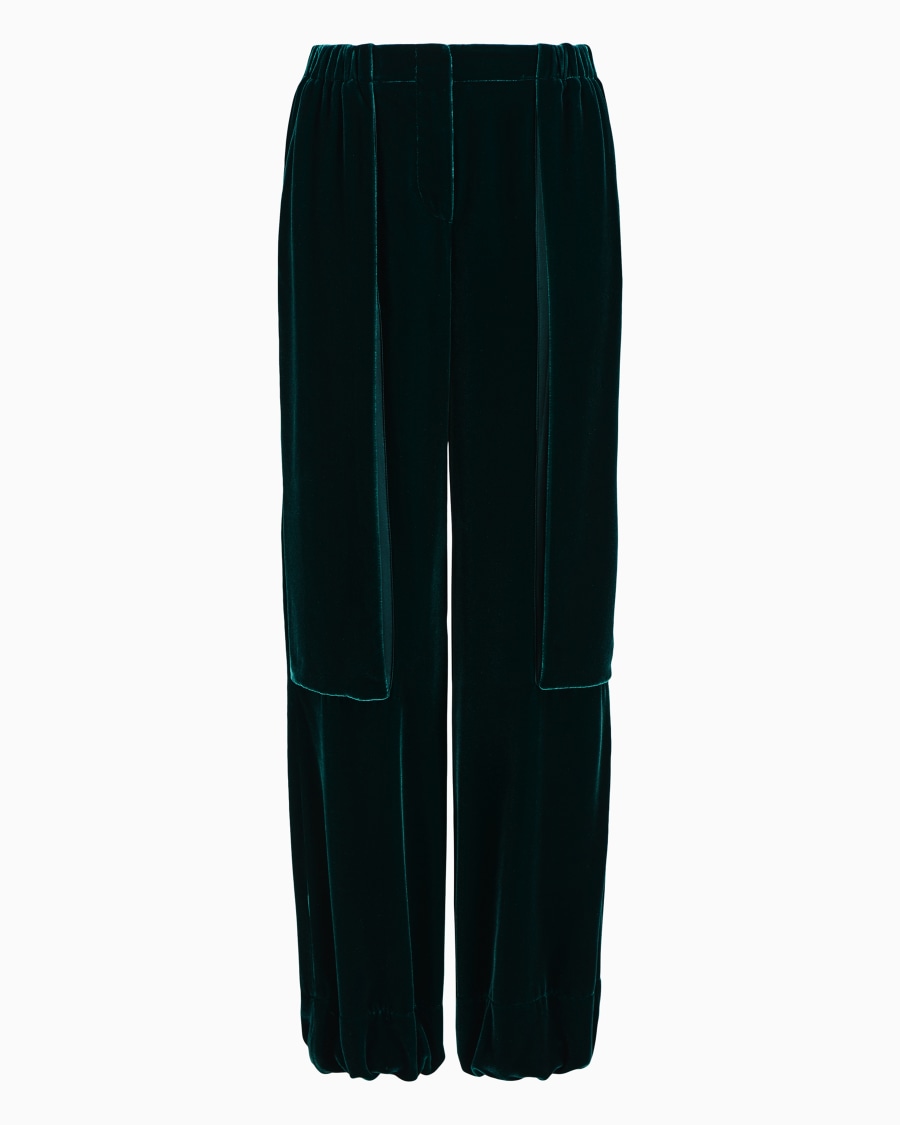 The world of armani PANTALONI MORBIDI IN VELLUTO