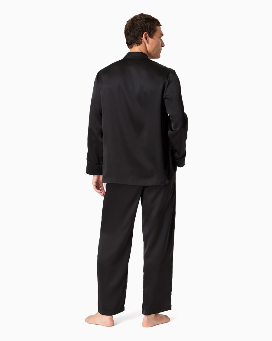 The World Of Armani PIGIAMA IN SETA CON MONOGRAMMA