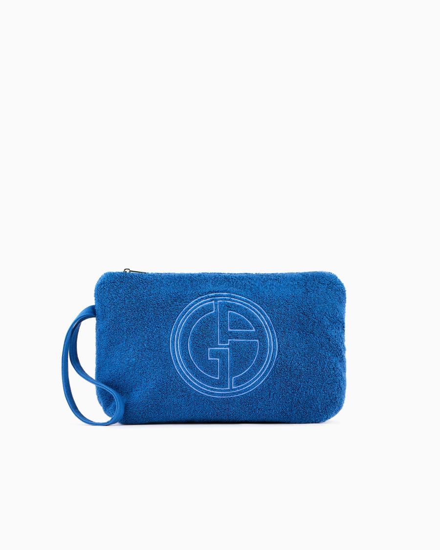 The world of armani POCHETTE IN SPUGNA DI COTONE