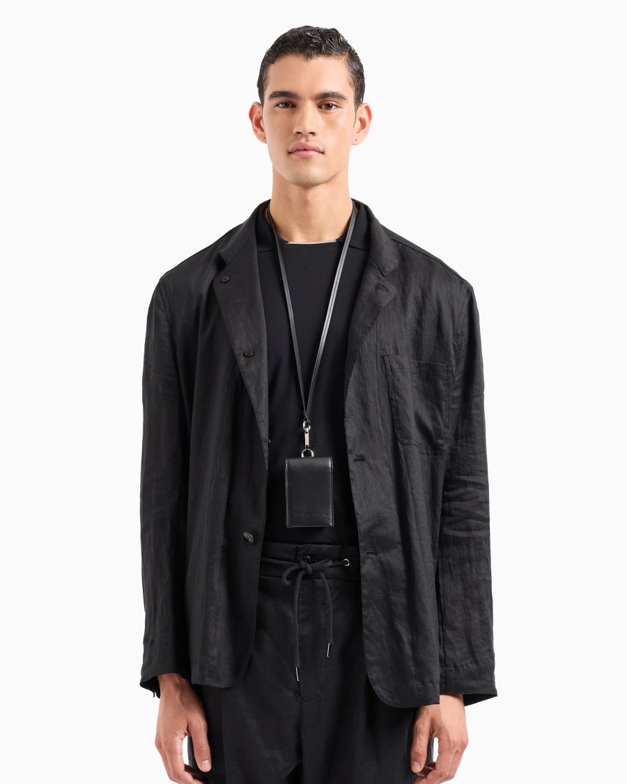 The World Of Armani PORTACARTE IN PELLE LISCIA