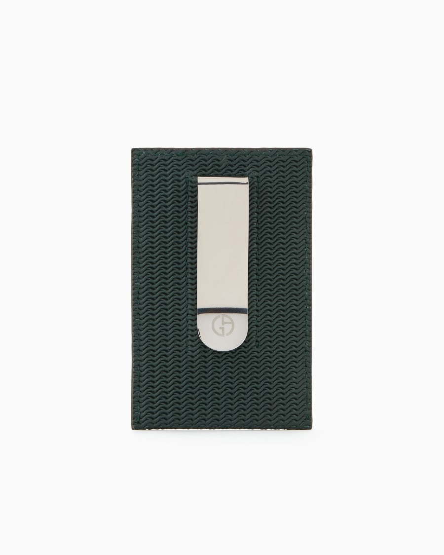 The World Of Armani PORTACARTE IN PELLE STAMPATA