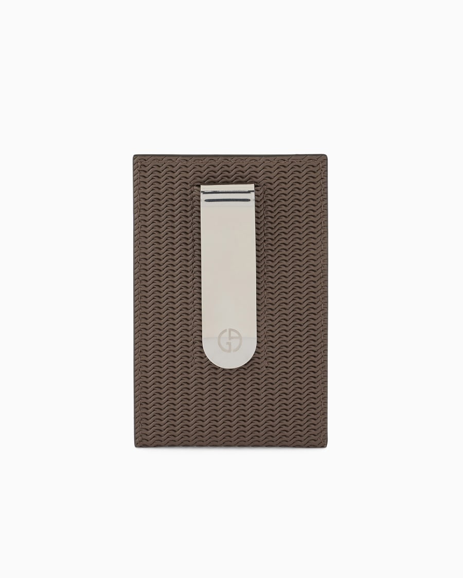 The World Of Armani PORTACARTE IN PELLE STAMPATA