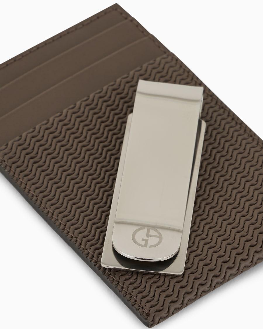 The World Of Armani PORTACARTE IN PELLE STAMPATA