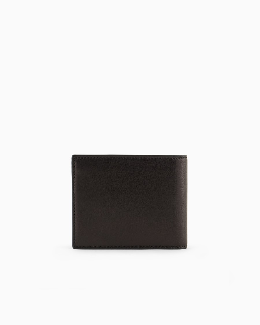 The World Of Armani PORTAFOGLI BIFOLD IN NAPPA
