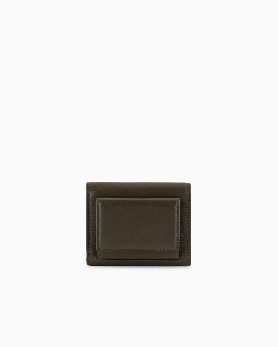 The World Of Armani PORTAFOGLI TRIFOLD IN NAPPA