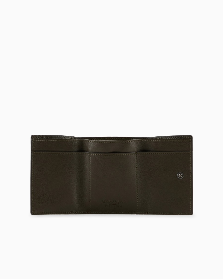 The World Of Armani PORTAFOGLI TRIFOLD IN NAPPA