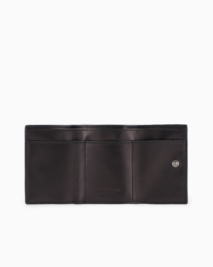 The World Of Armani PORTAFOGLI TRIFOLD IN NAPPA