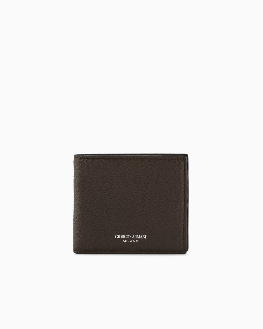 The world of armani PORTAFOGLIO IN PELLE STAMPATA