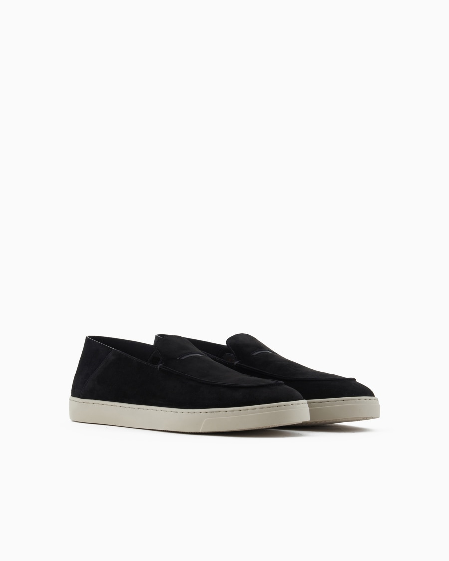 The World Of Armani SLIP ON IN PELLE SCAMOSCIATA