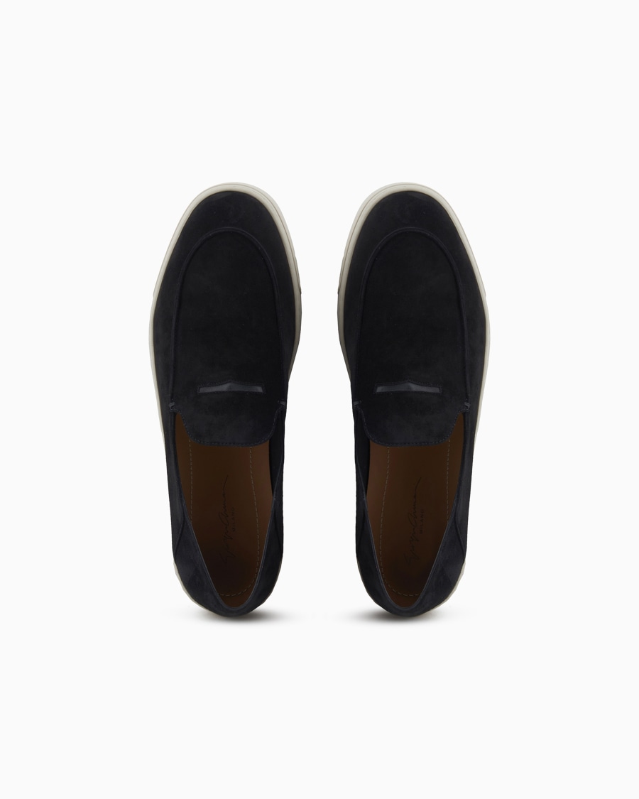 The World Of Armani SLIP ON IN PELLE SCAMOSCIATA
