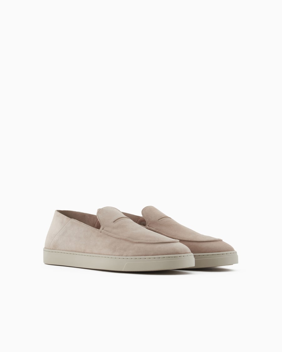 The World Of Armani SLIP ON IN PELLE SCAMOSCIATA