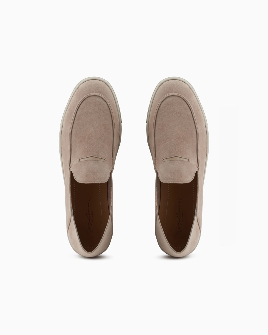The World Of Armani SLIP ON IN PELLE SCAMOSCIATA
