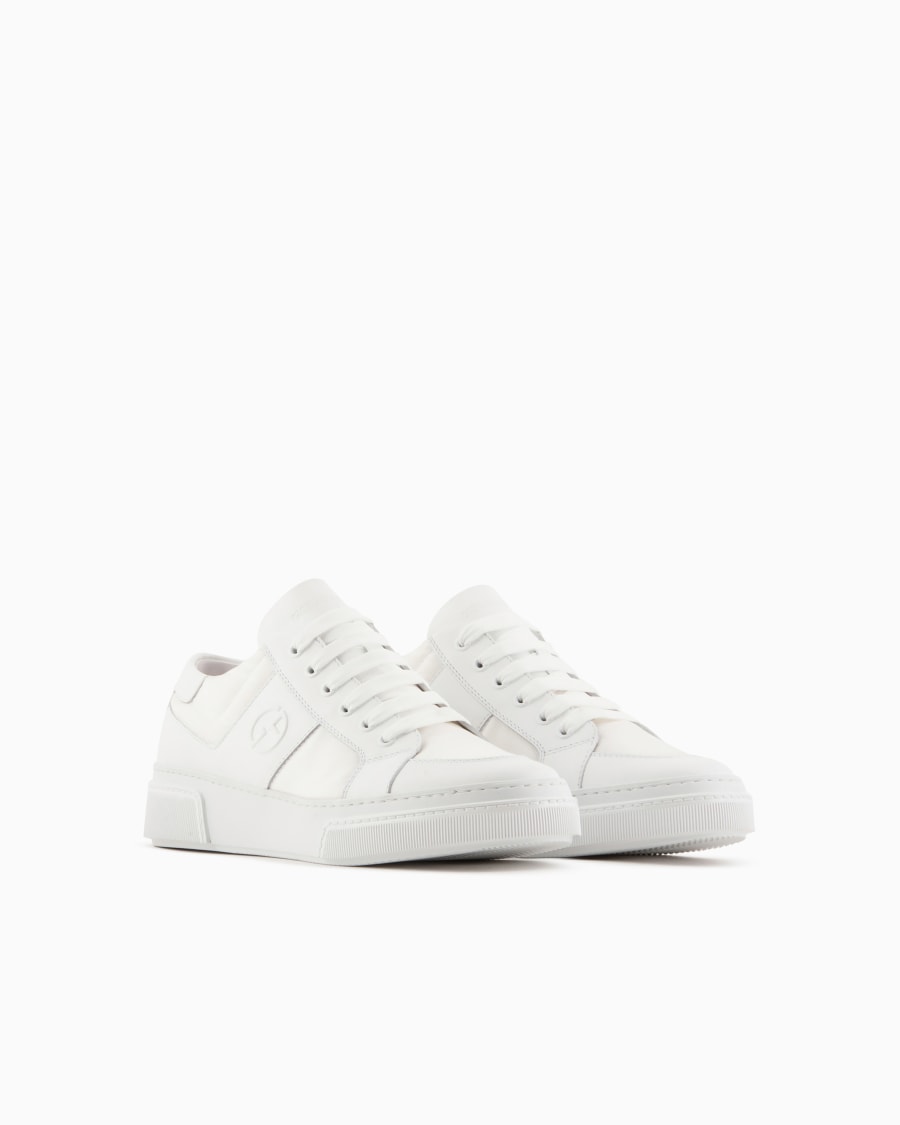 The World Of Armani SNEAKERS IN PELLE E TESSUTO