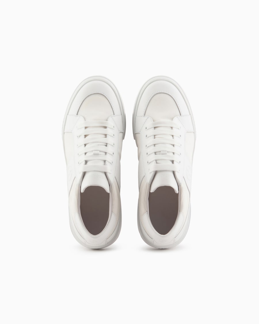 The World Of Armani SNEAKERS IN PELLE E TESSUTO