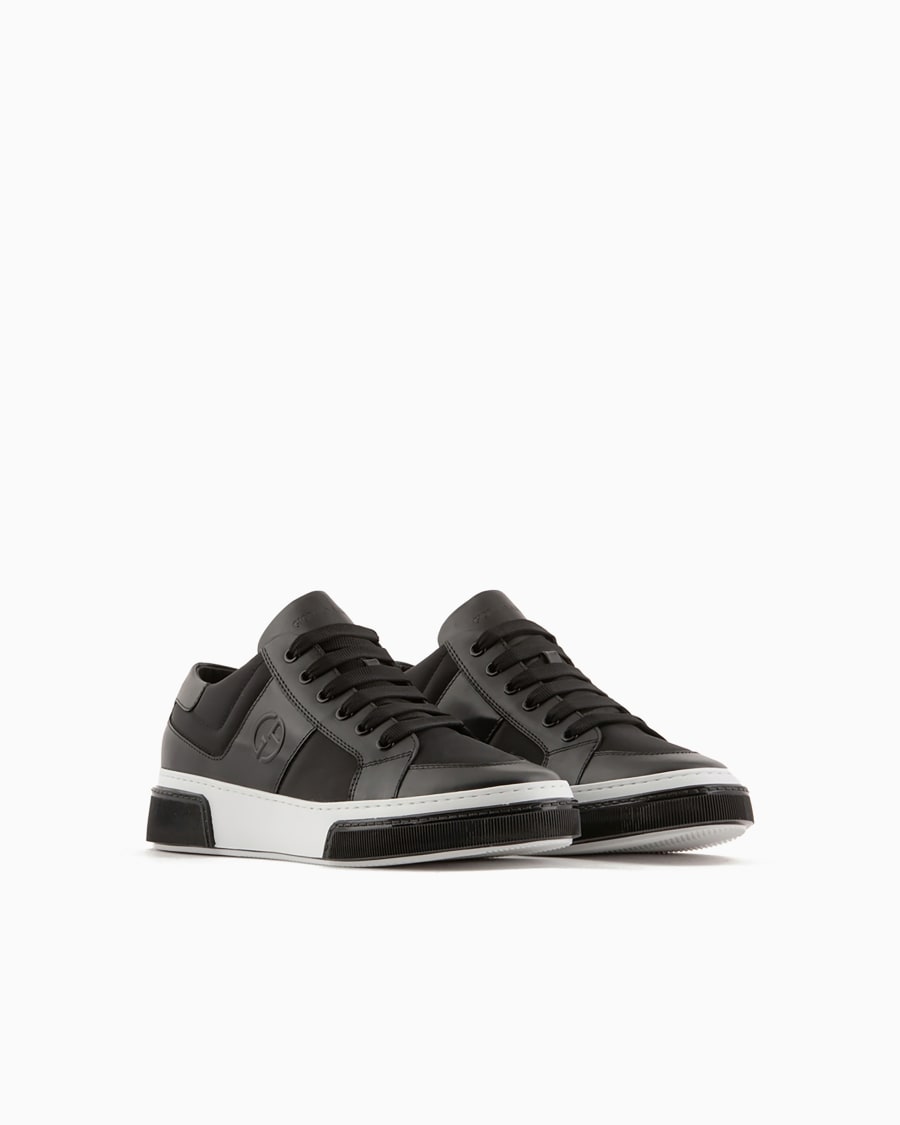 The World Of Armani SNEAKERS IN PELLE E TESSUTO