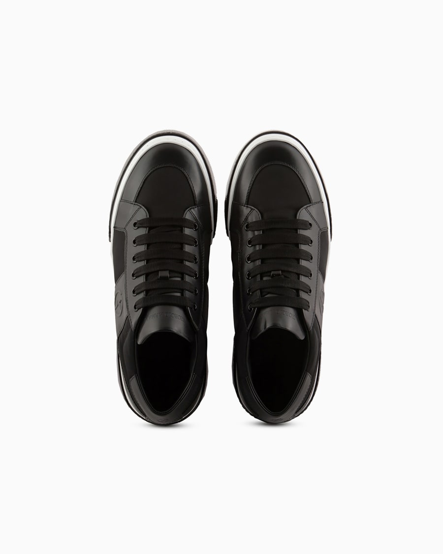 The World Of Armani SNEAKERS IN PELLE E TESSUTO
