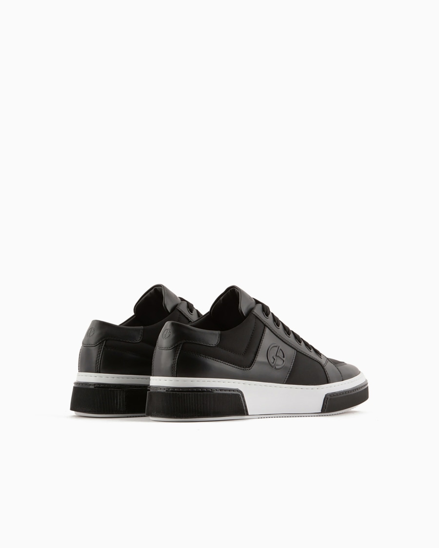 The World Of Armani SNEAKERS IN PELLE E TESSUTO