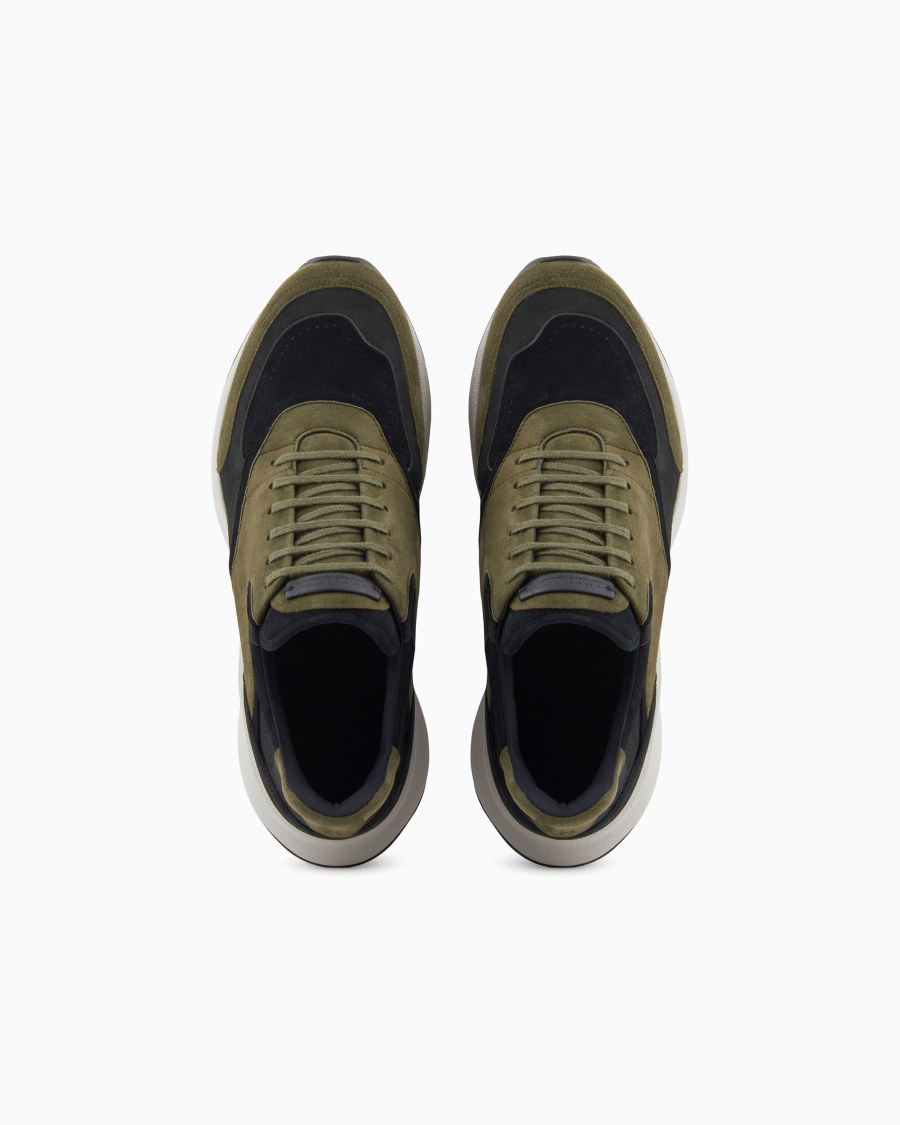 The World Of Armani SNEAKERS IN PELLE SCAMOSCIATA