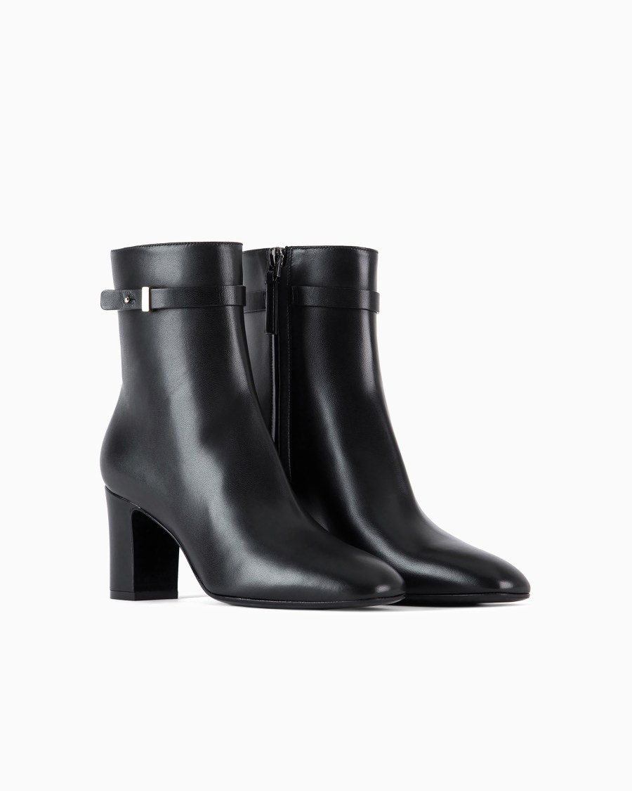 The World Of Armani STIVALETTI CON TACCO IN NAPPA